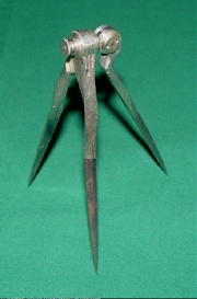 German Silver Triangular Compass
