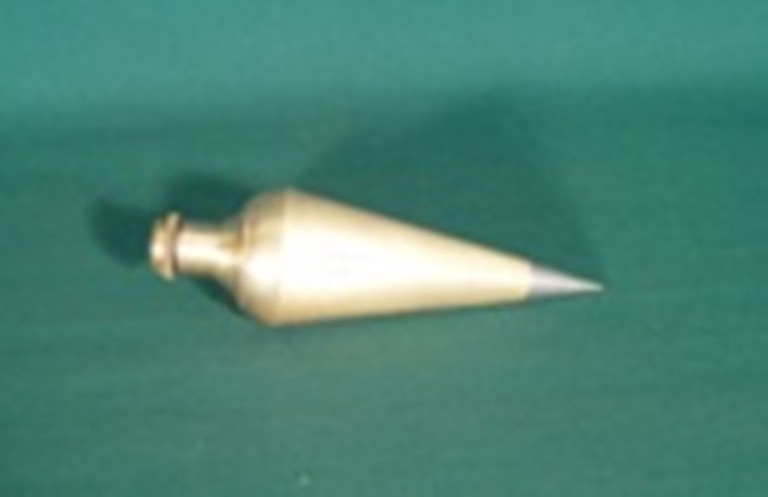 12 oz. Brass Plumb Bob by Heller & Brightly, Phila